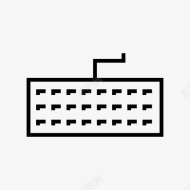 电子琴键盘键盘计算机数据输入图标