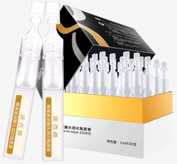 润百颜蜂巢玻尿酸水润次抛原液1ml30支素材