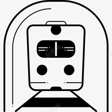 地铁和公交地铁铁路速度图标