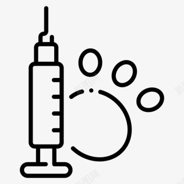 水痘疫苗宠物疫苗医学宠物店图标