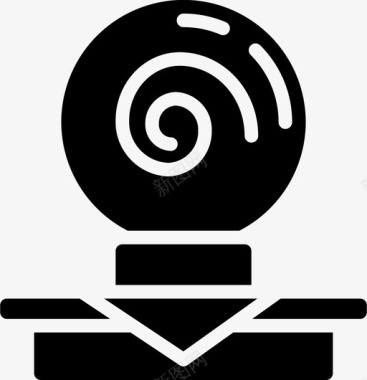 单纯水晶球图标灵媒水晶球娱乐图标