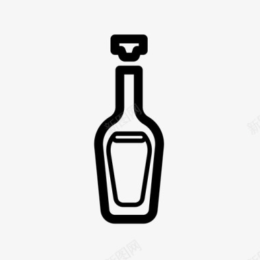 威士忌酒精瓶子图标