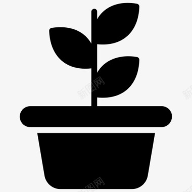 盆栽植物开花植物室内植物图标