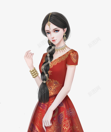 印度少女png免抠素材_88icon https://88icon.com 印度 少女