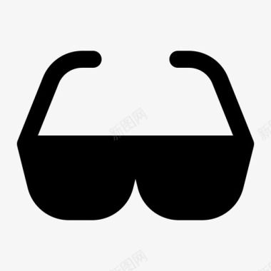 灰色护目镜采购产品眼镜配件眼镜图标