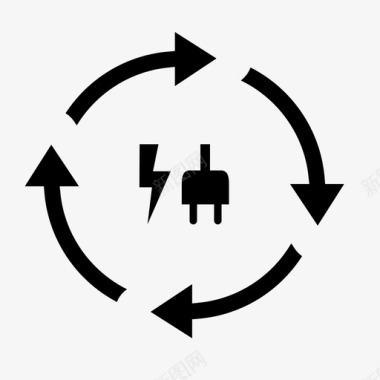 儿插再插循环通电图标