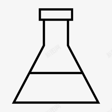 烧杯锥形烧瓶烧杯化学图标