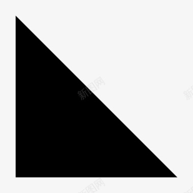 直角三角形数学直角三角形图标
