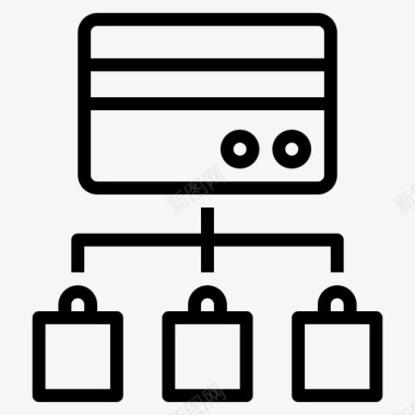 信用卡付款购物商务信用卡图标