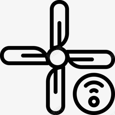 wifi空调家居智能图标