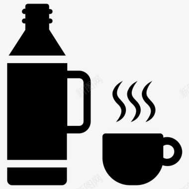 饮料瓶茶壶饮料瓶热茶图标