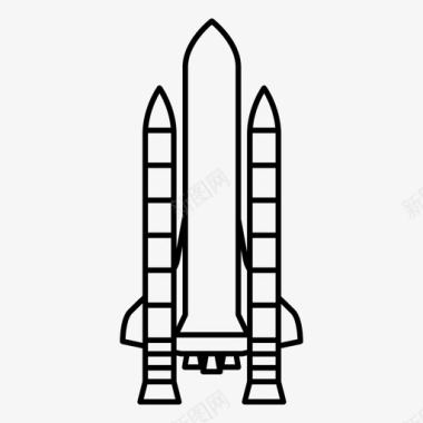 宇宙2222航天飞机载人可重复使用的飞行器图标