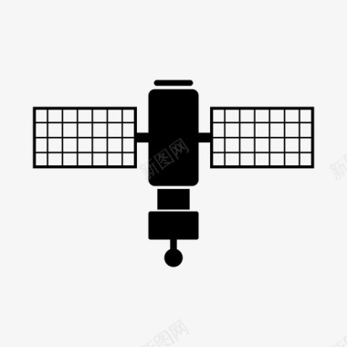 空间站素材卫星通信连接图标