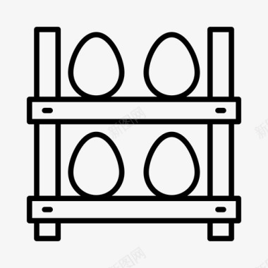 鸡蛋价格上涨鸡蛋谷仓鸡舍图标