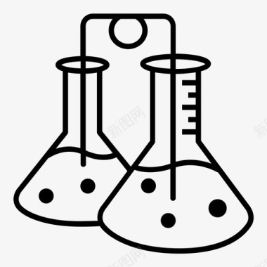 设施小品实验室化学实验图标