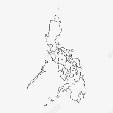 地图针菲律宾地图岛屿马尼拉图标
