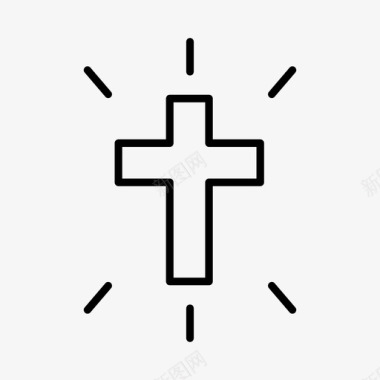 十字架耶稣基督教十字架图标