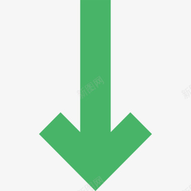 绿下箭头图标