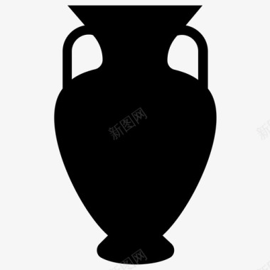 陶瓷花瓶古董花瓶粘土瓮图标