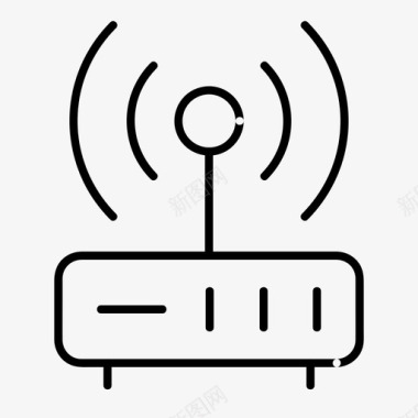 路由信号路由器互联网信号图标