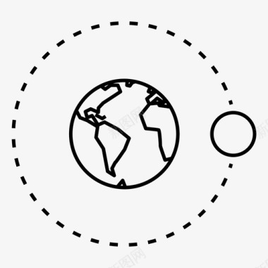 太空星球地球大陆国家图标