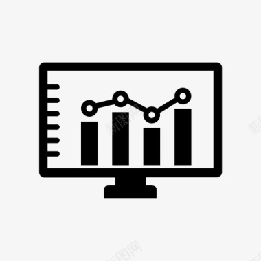 营销市场市场分析图表见解图标