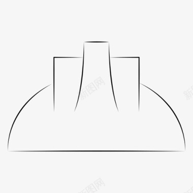 帽架工人头盔安全帽工人帽图标