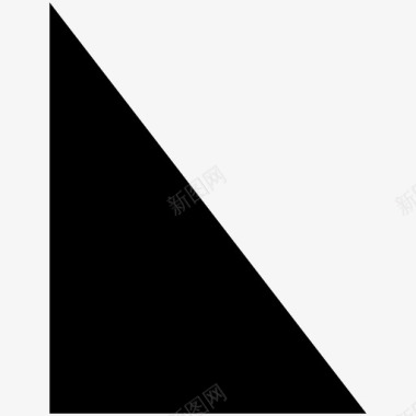 直角直角三角形肘形场图标