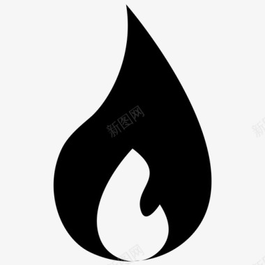 火焰图标火焰燃烧灼热图标