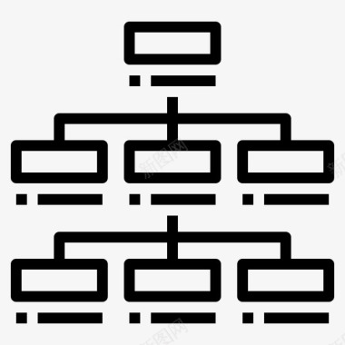网站地图架构层次结构图标