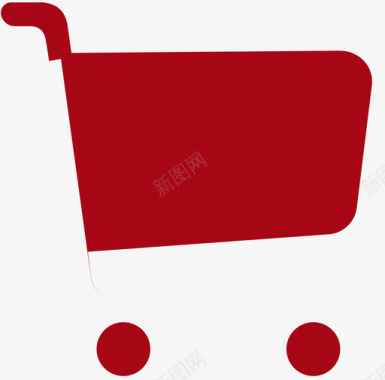 购物购物车红图标