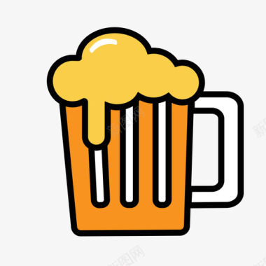 啤酒泡泡啤酒图标