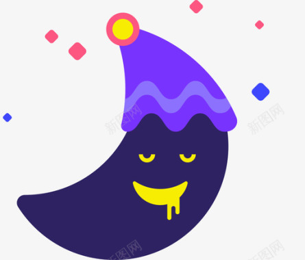 华丽的月亮月亮图标