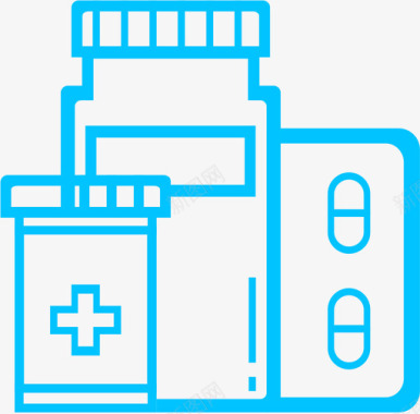 医疗药品海报医疗药品清单图标