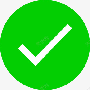 巴西标志绿色对号图标