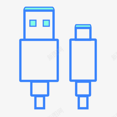 icon暂停数据线图标