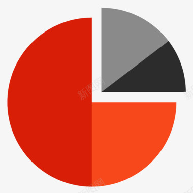 简约风商务14饼状图图标