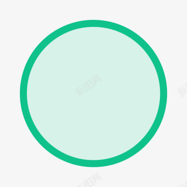 形状椭圆形绿图标