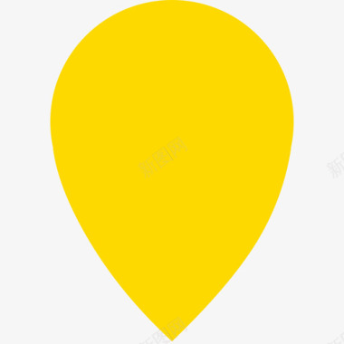 黄黑色定位黄图标