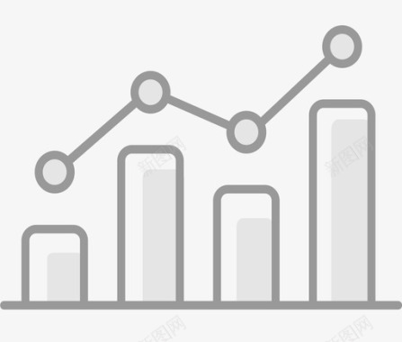 灰色毛数据统计灰色图标