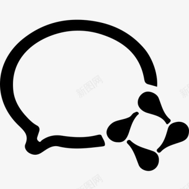 微信企业微信icon灰图标