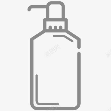 洗发液营销广告洗发液单色图标
