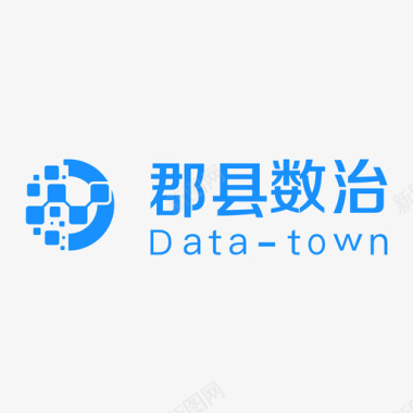 电灯泡logo郡县数治大logo图标