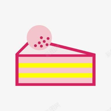 圆形蛋糕蛋糕图标