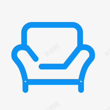 扁平沙发保洁图标