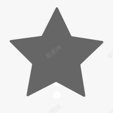 五角星灰色icon图标