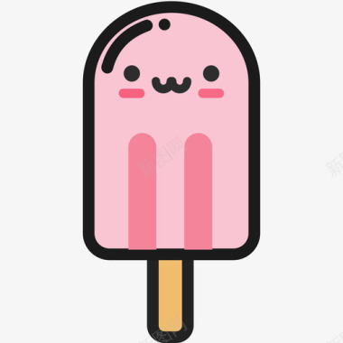 冰淇淋矢量图仲夏甜品屋图标