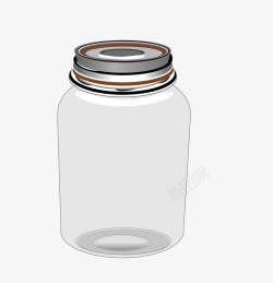 玻璃罐储物罐素材