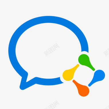 矢量标志企业微信logo图标