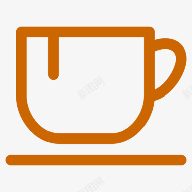 餐饮标志休闲餐饮娱乐下午茶咖啡杯子水图标